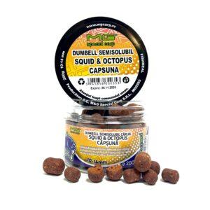 Dumbell Semisolubil cârlig Squid & Capsună MG0353