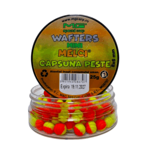 Mini Melci ® Wafters 8x6mm Capsuna&Peste 25gr MG6707